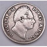 An 1835 William IV One Rupee Indian Silver Coin.