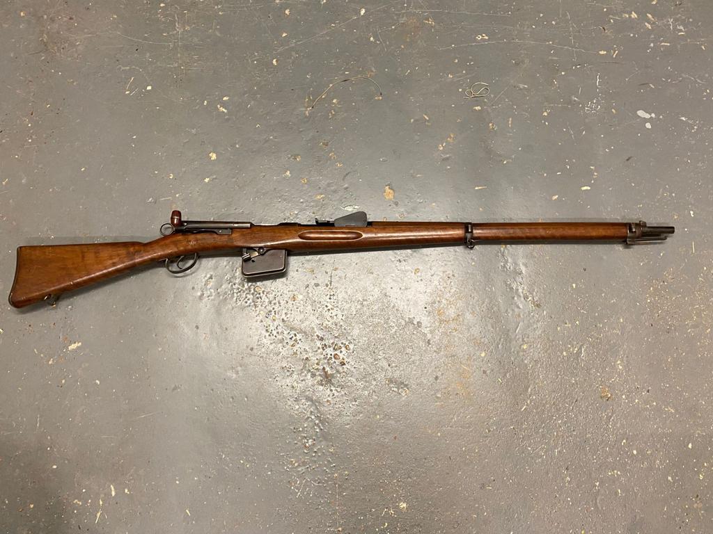 A Swiss Antique Schmidt Rubin Rifle - Obsolete Calibre. This model is in good condition with - Image 9 of 9
