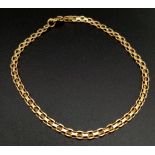 An 18k Yellow Gold Delicate Link Bracelet. 18cm. 2.97g