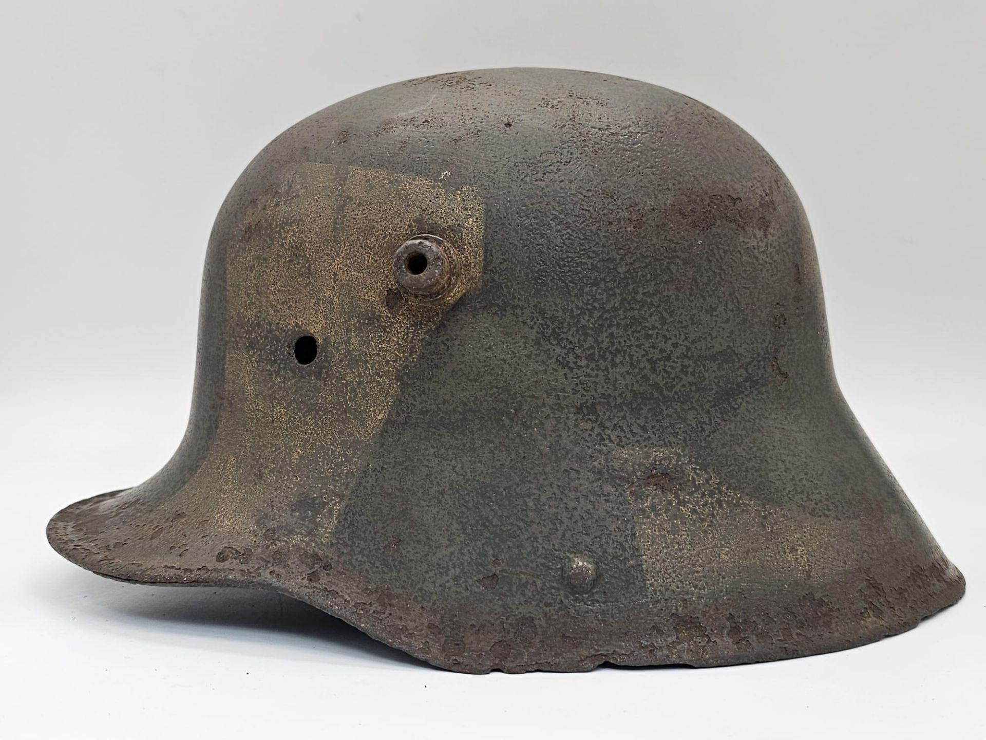 WW1 Imperial German Camouflage 1916 Model Stahlhelm Helmet. No Liner. - Bild 4 aus 7