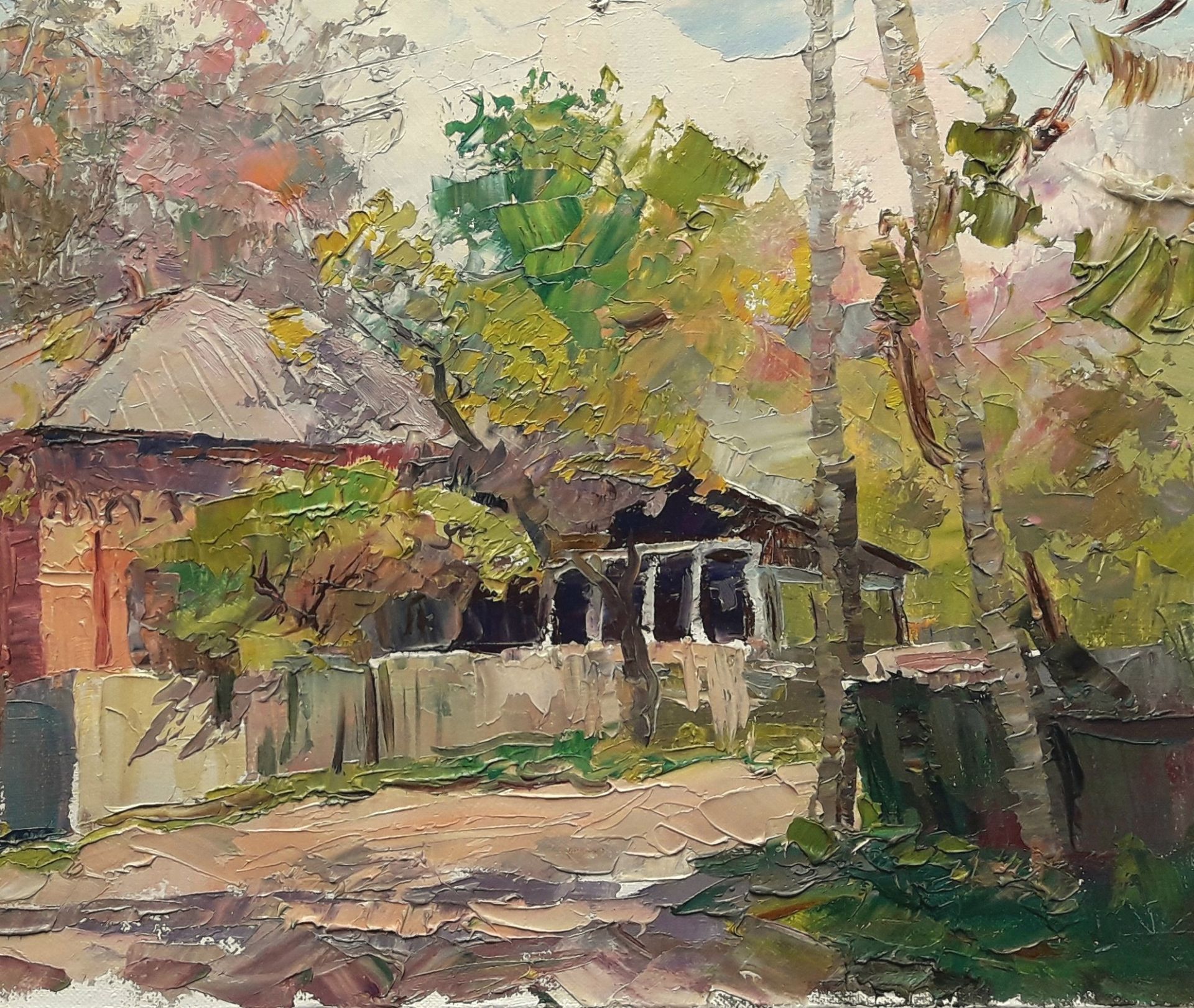 Oil painting The house next door Serdyuk Boris Petrovich. "№SERB 145 * TITLE: ""The house next - Bild 7 aus 10