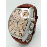 A FRANCK MULLER "CASABLANCA" MASTER OF COMPLICATIONS WATCH WITH DATE BOX AND 2 SUBDIALS , MADE IN