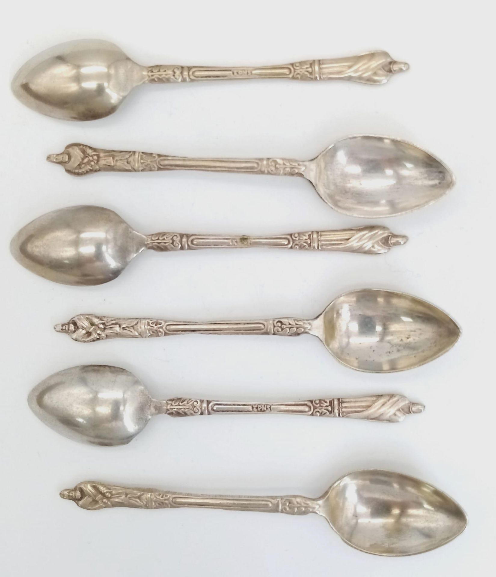 A Box Filled with 6x EPSN silver plate Teaspoons . 14 x 13x 2cm. - Image 2 of 15