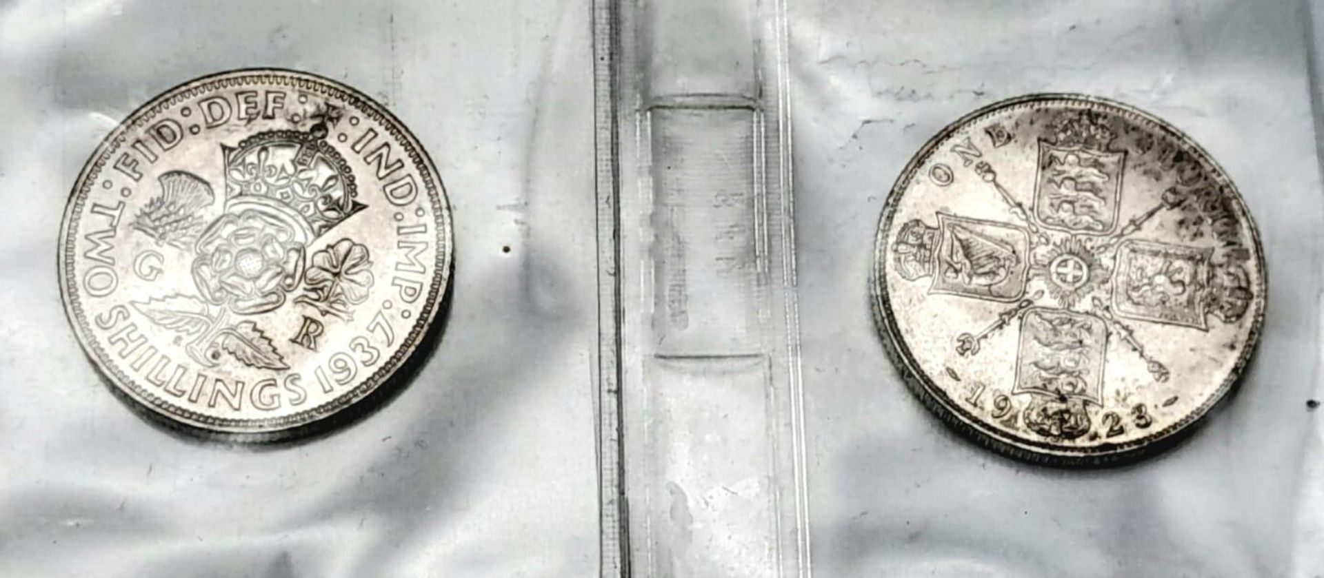 Two ‘About Uncirculated’ Condition (Sheldon Scale) Silver Florins Dated 1923 & 1937. - Image 3 of 3