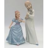 A Nao and SBL Regal House Porcelain Figurine. 19 and 16cm.