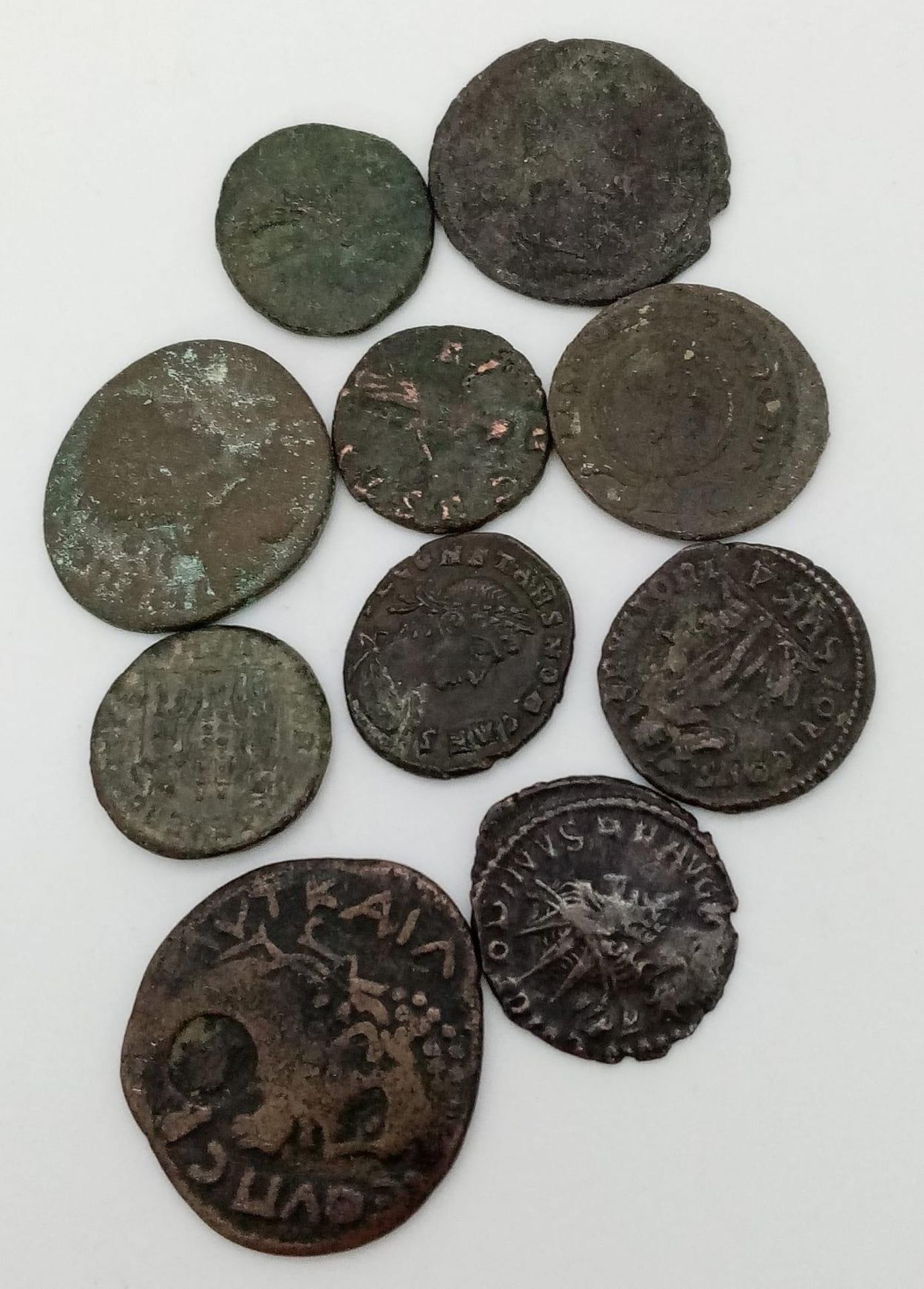 Ten Very Collectible Roman Coins. Please see photos for Finer Details. - Image 3 of 5