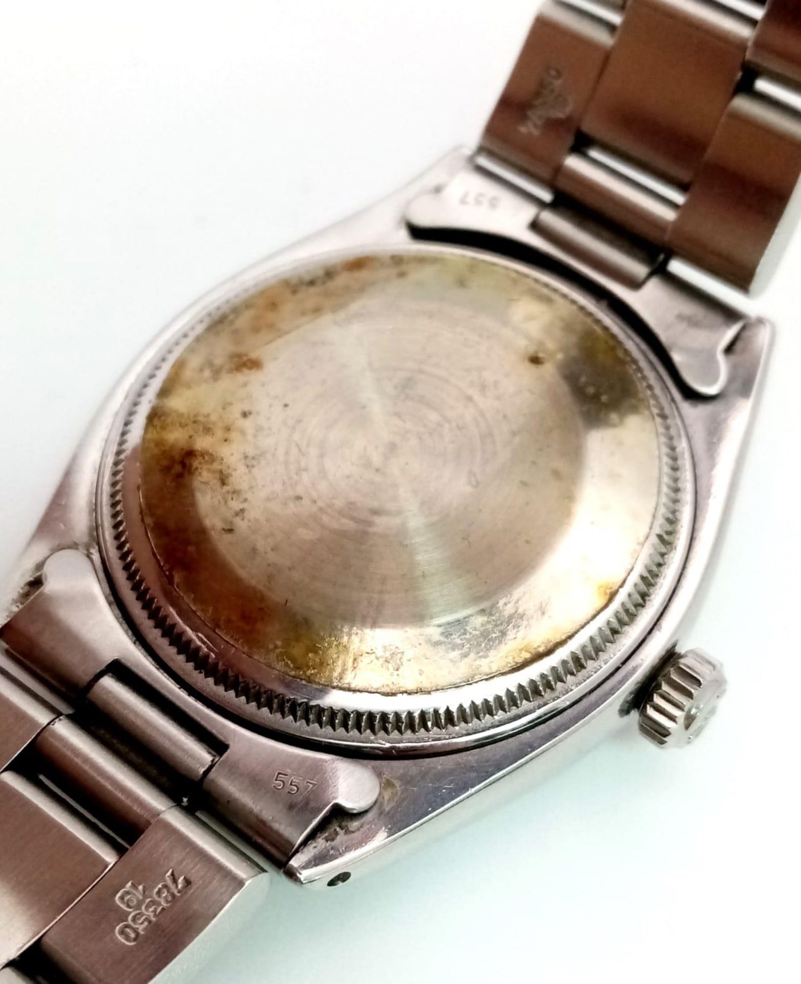 A Rolex Oyster Perpetual Automatic Gents Watch. Stainless steel strap and case - 35mm. Silver tone - Image 23 of 27
