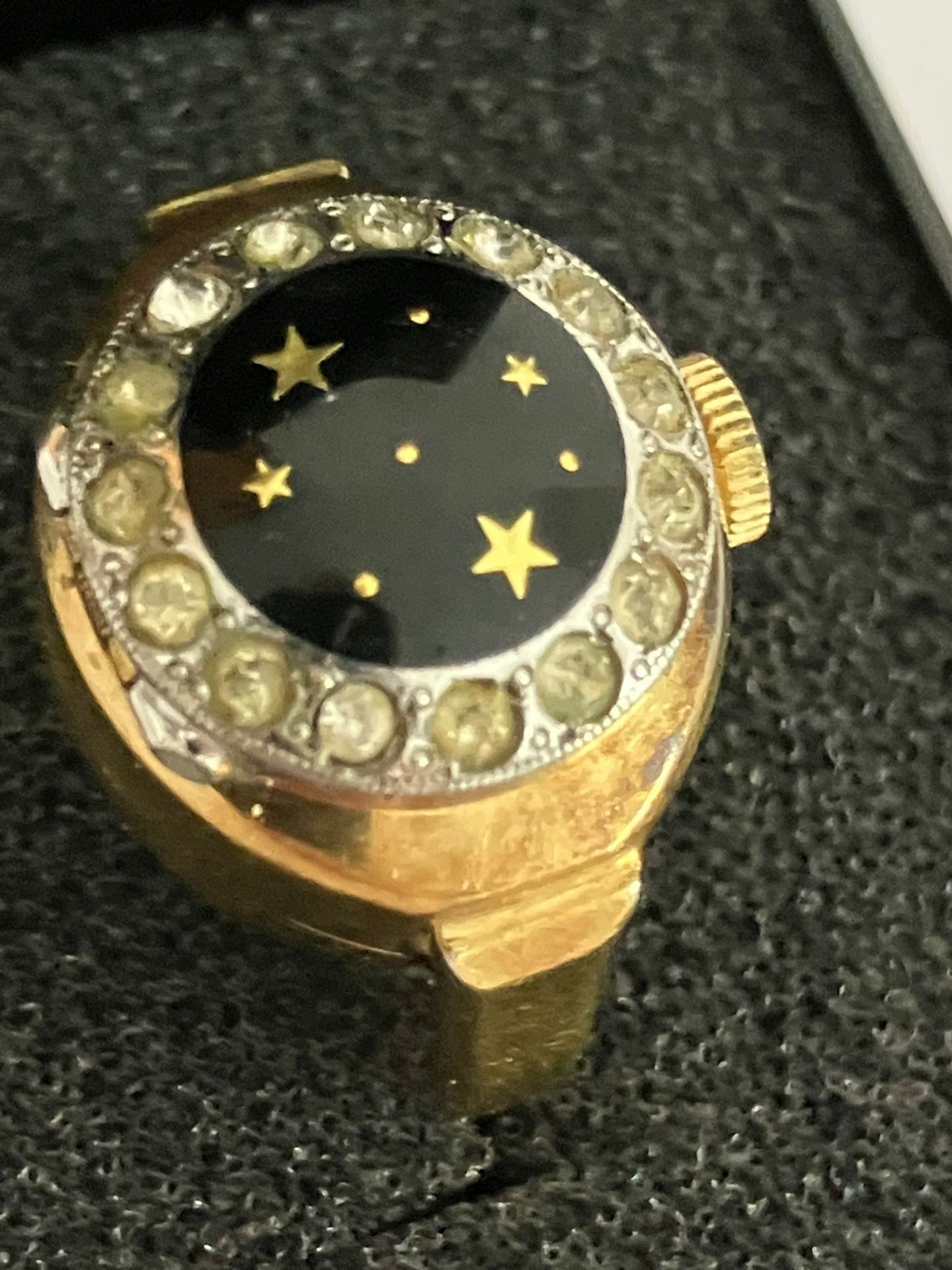 Ladies Beautiful Vintage GOLD PLATED (10 Microns) RITMA RING WATCH. Swiss made having jewelled bezel - Image 5 of 9