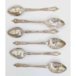 A Box Filled with 6x EPSN silver plate Teaspoons . 14 x 13x 2cm.