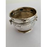 Antique SILVER SALT BOWL,clear hallmark for William Hutton and Sons ,Birmingham 1906. Extremely