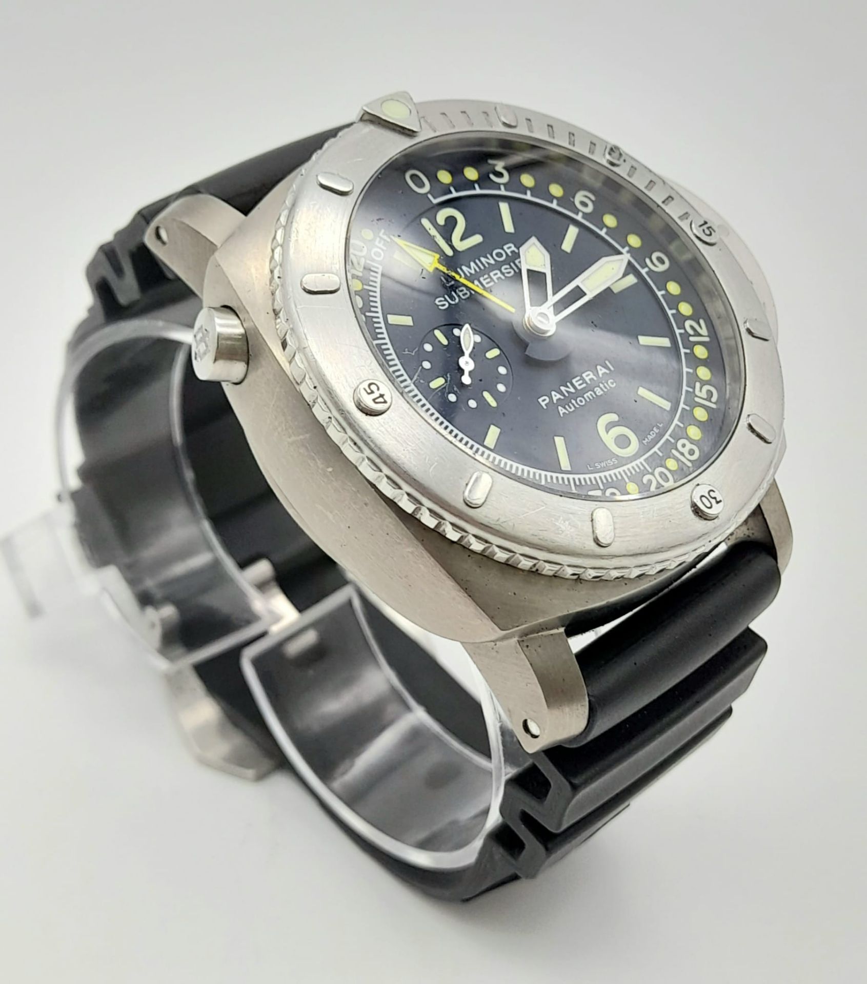 An Incredible Limited Edition Panerai Luminor 1950 Depth Gauge Automatic Gents Watch. A special - Image 4 of 21