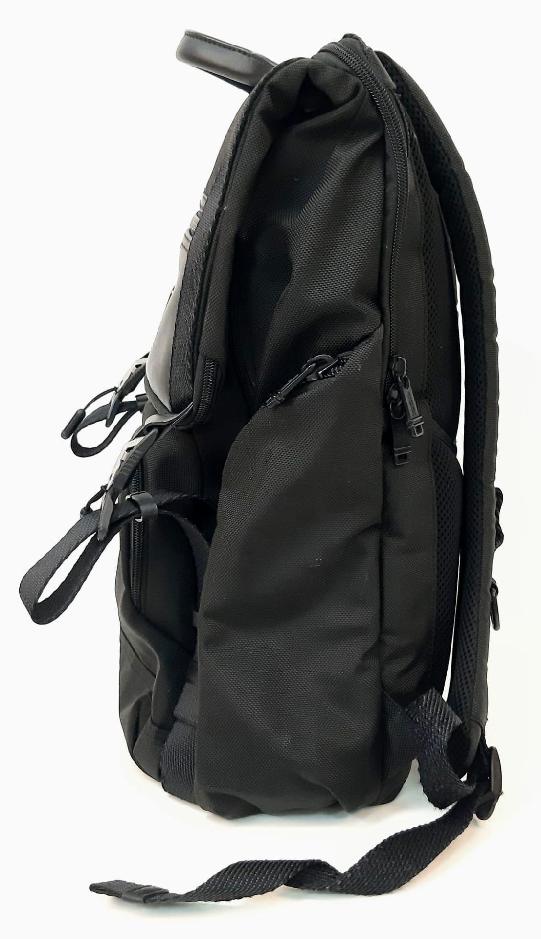 A TUMI Lark Black Backpack, 23L Capacity, Pockets for 16" Laptop, Tablet, Phone and Water Bottle. - Image 2 of 6