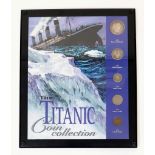 A framed Display of Original 1912 Dated US Coins making up ‘The Titanic Collection’. Comprising;