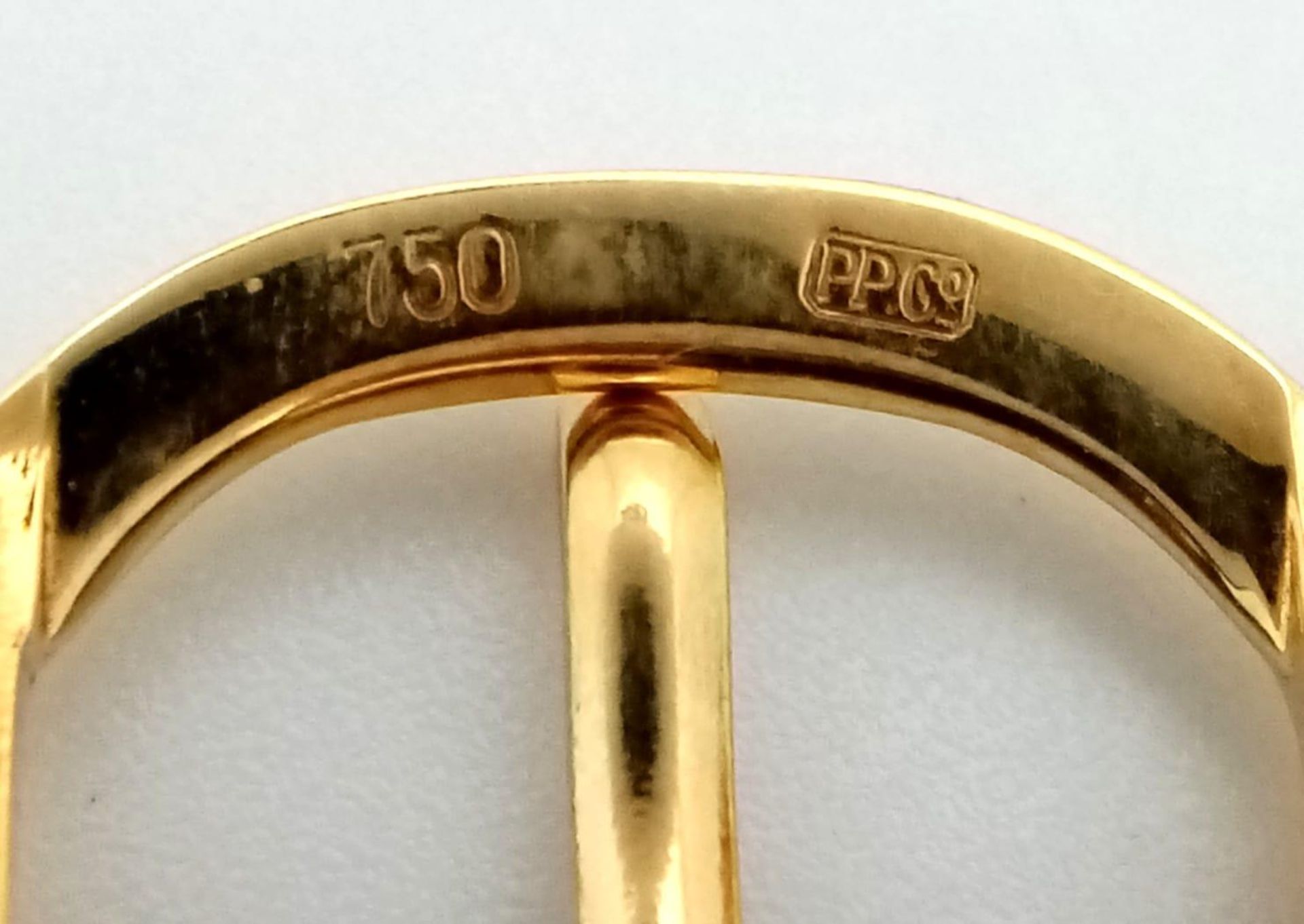 A Vintage Patek Phillipe 18K Gold Gents Watch. Original black leather strap with 18k gold buckle. - Image 8 of 8