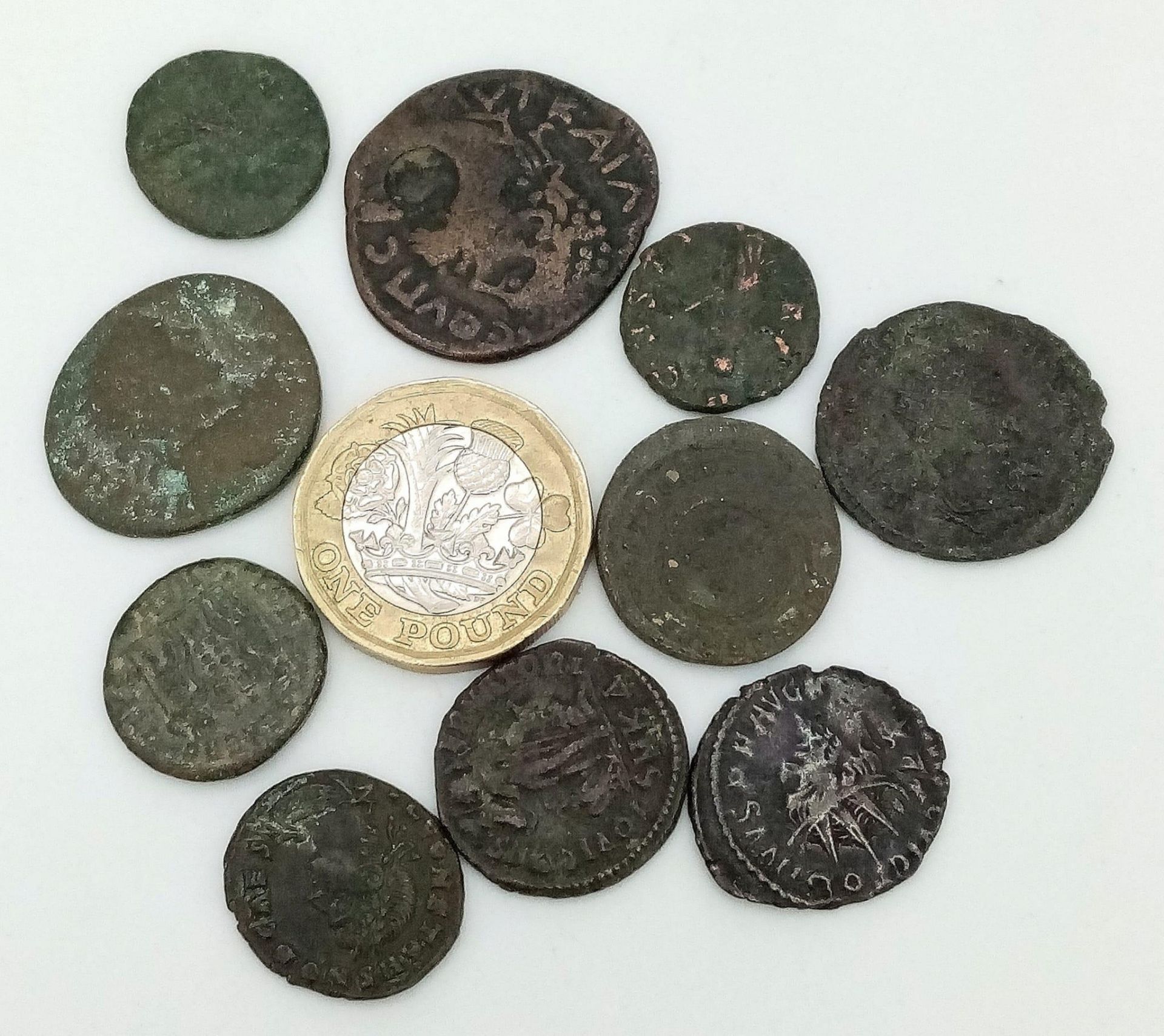 Ten Very Collectible Roman Coins. Please see photos for Finer Details. - Image 4 of 5
