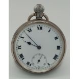 British 1904 Hallmarked Silver Pocket Watch Travel Case awarded to Capt. J.R. Evans 24 th Reg. of