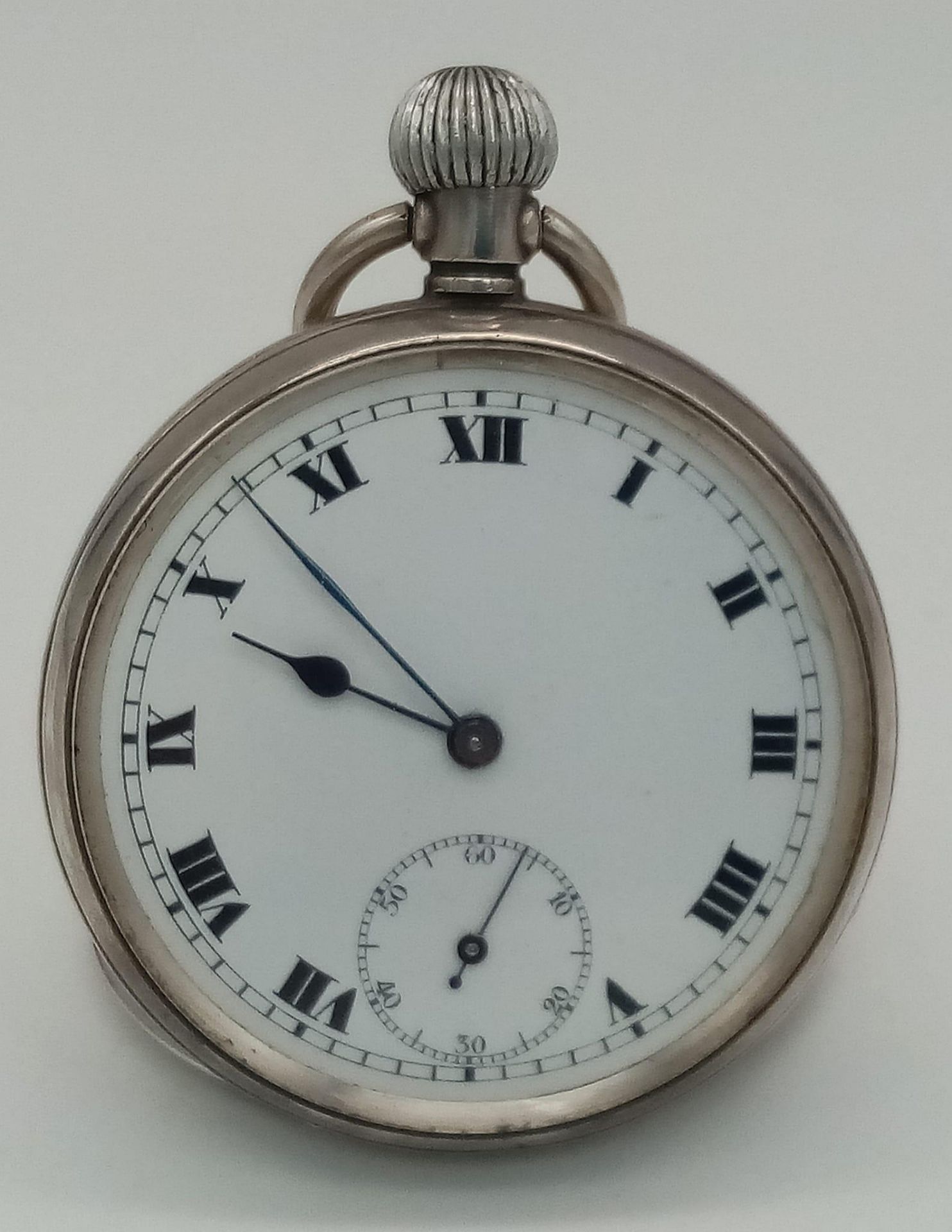 British 1904 Hallmarked Silver Pocket Watch Travel Case awarded to Capt. J.R. Evans 24 th Reg. of