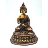 A Small Vintage Possibly Antique Bronze Buddha. 10cm tall.