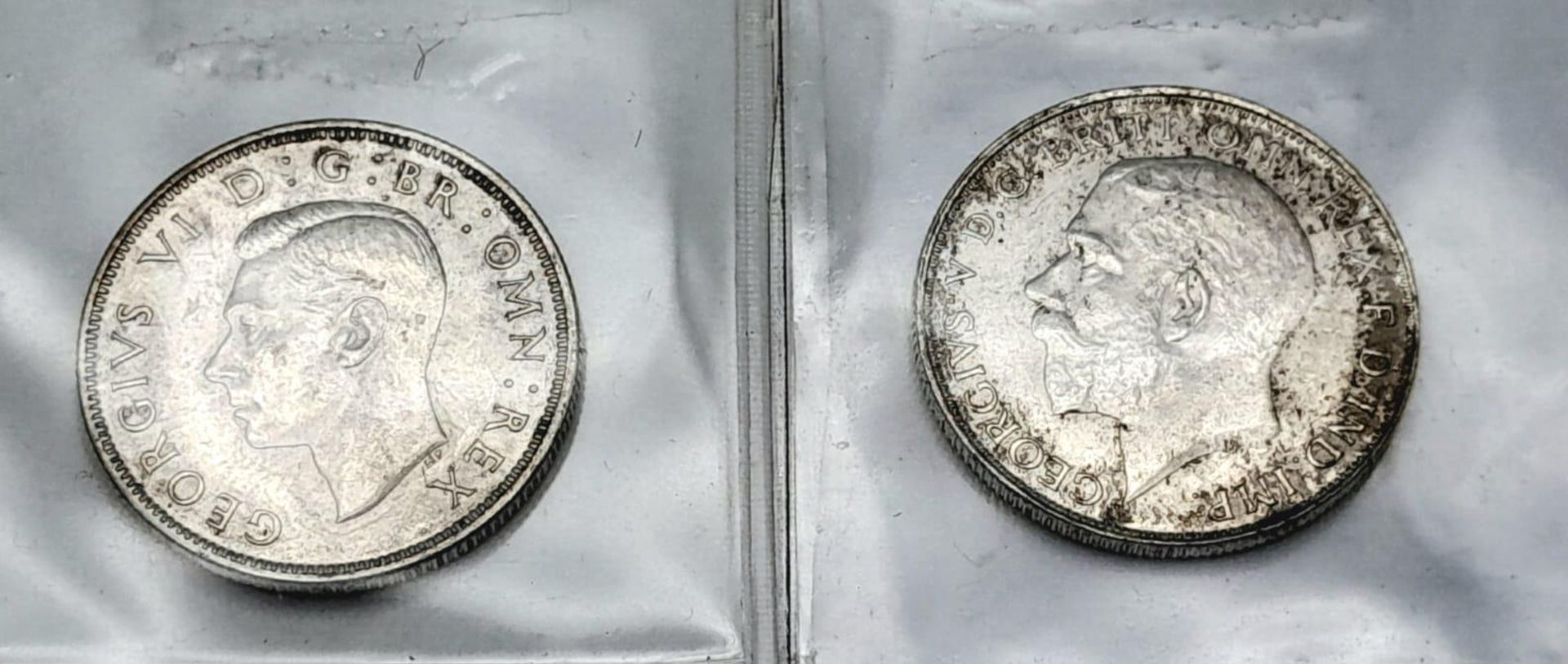 Two ‘About Uncirculated’ Condition (Sheldon Scale) Silver Florins Dated 1923 & 1937.