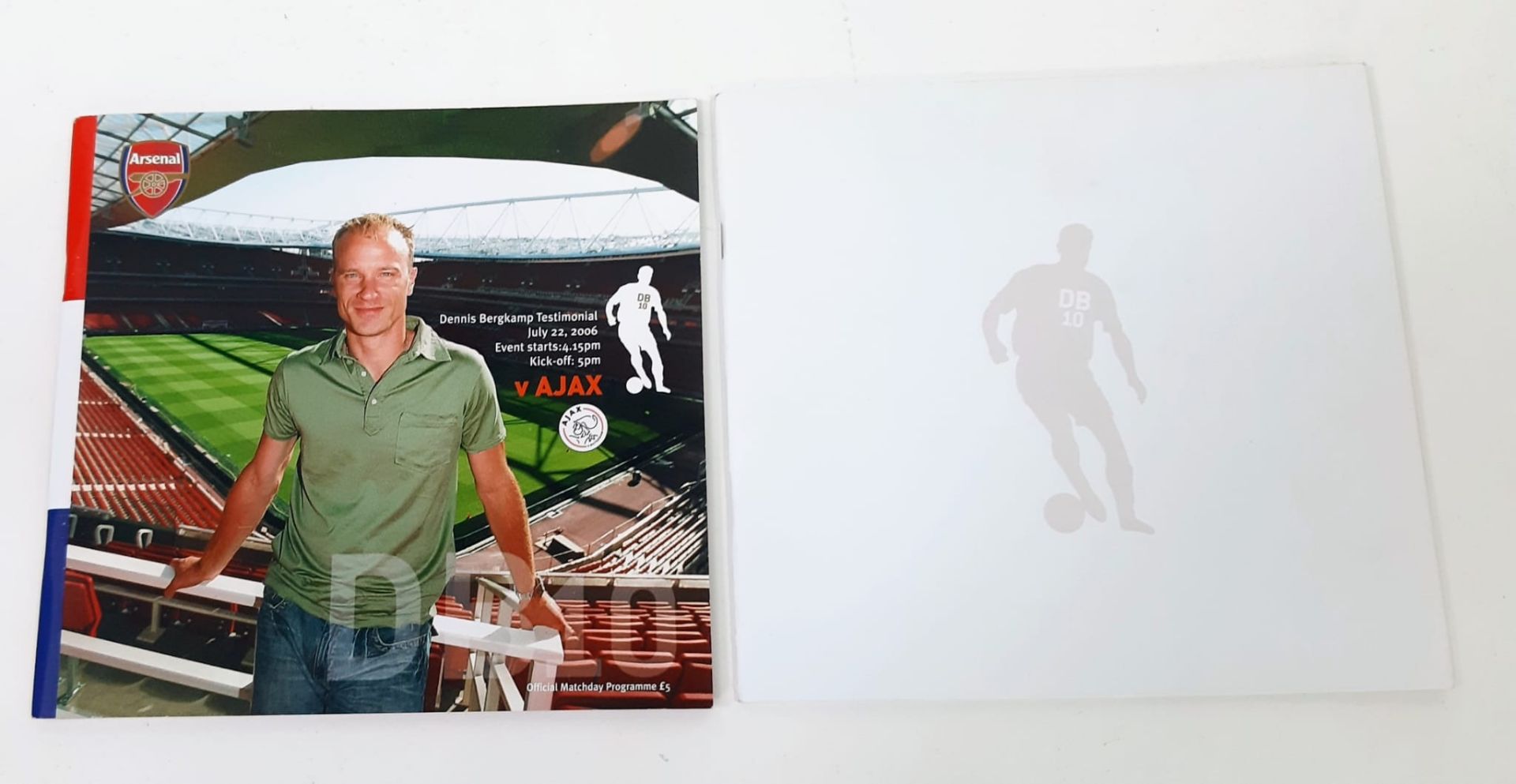 Gunners' hero Dennis Bergkamp's testimonial match package from July 22, 2006 - the first played at - Image 4 of 5