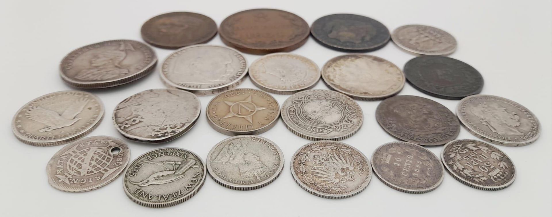 An Interesting Mix of Foreign Coins. Some silver, some rare, some silver and rare. Please see - Image 4 of 4
