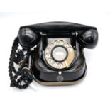 A Vintage FTTR Belgian Metal Rotary Dial Telephone Model RTT-56. In working order!