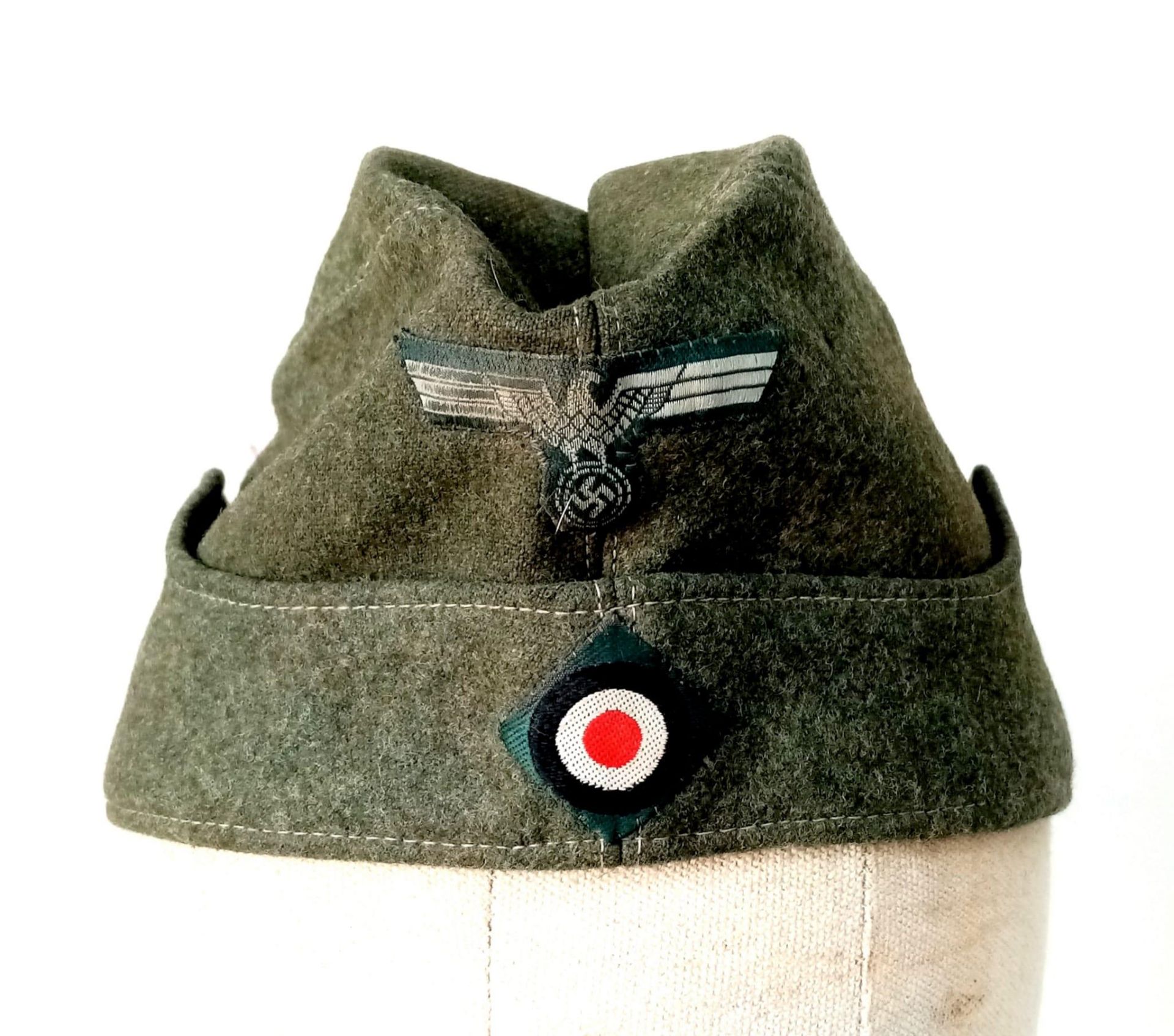 WW2 German Heer (Army) M34 Overseas Side Cap. Good condition for its age.