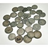 A Collection of Silver Pre 1947 Half Crown and Florin Coins. Different grades so please see