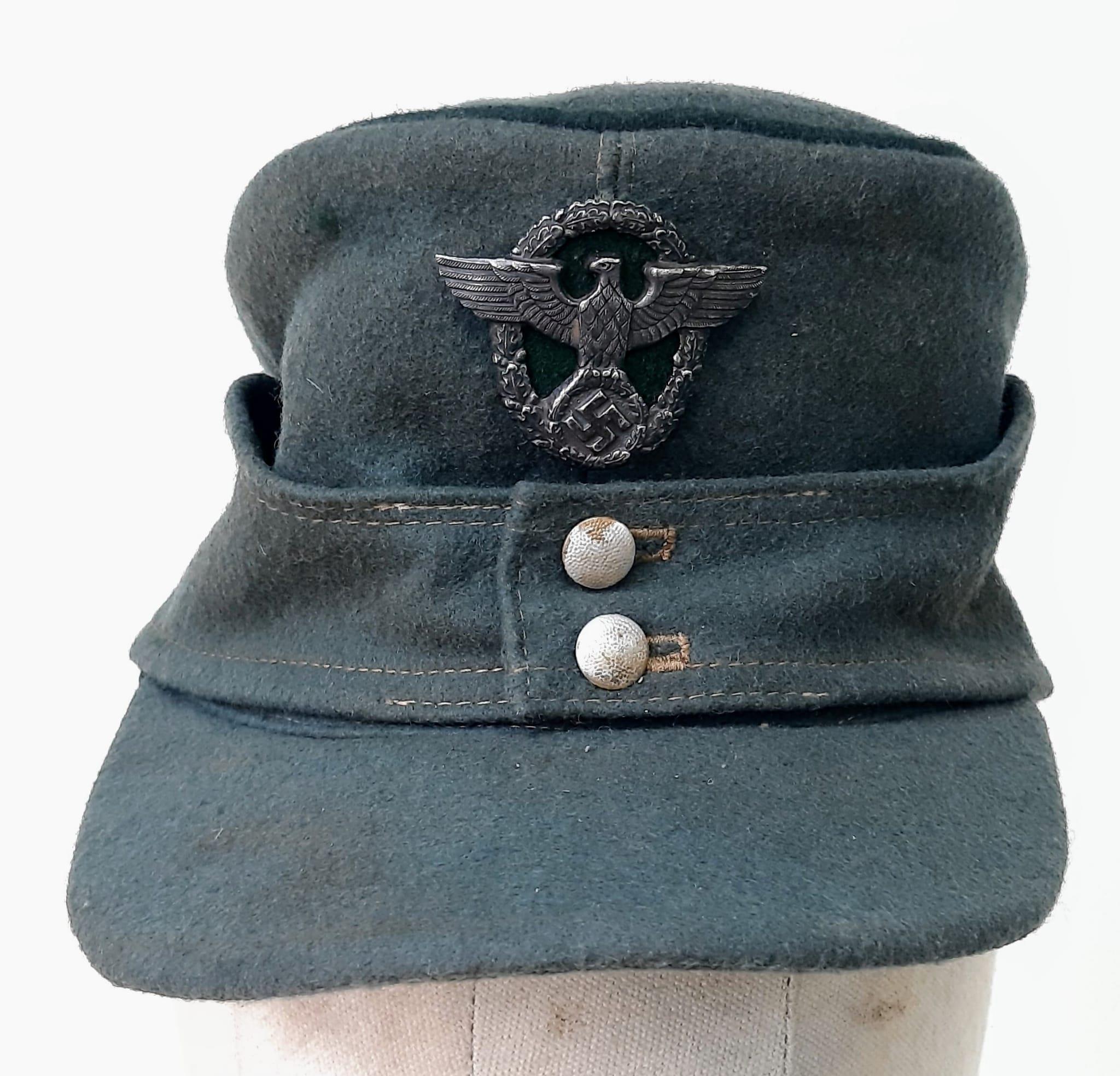 WW2 German Field Police M43 Cap.