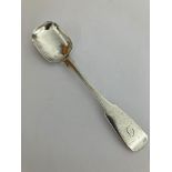 Antique SCOTTISH SILVER SUGAR SPOON With clear hallmark for Robert Greig, Edinburgh 1851. Attractive