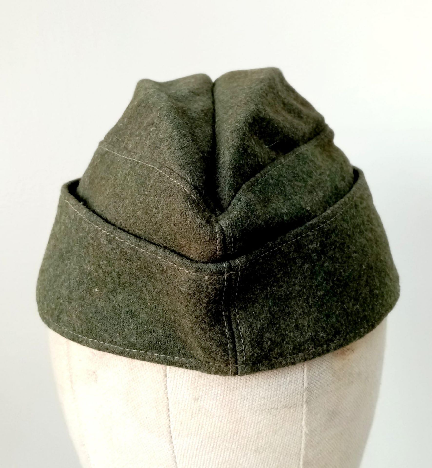 WW2 German Heer (Army) M34 Overseas Side Cap. Good condition for its age. - Image 7 of 11