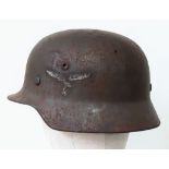 WW2 German M35 Luftwaffe Helmet. Found in a junk shop in Normandy France.