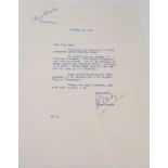 A Signed Bing Crosby Letter From December 1947 to a Fan in Chelmsford, Essex!