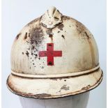 WW1 French Mle 15 Casque Adriane Medics Helmet and liner.