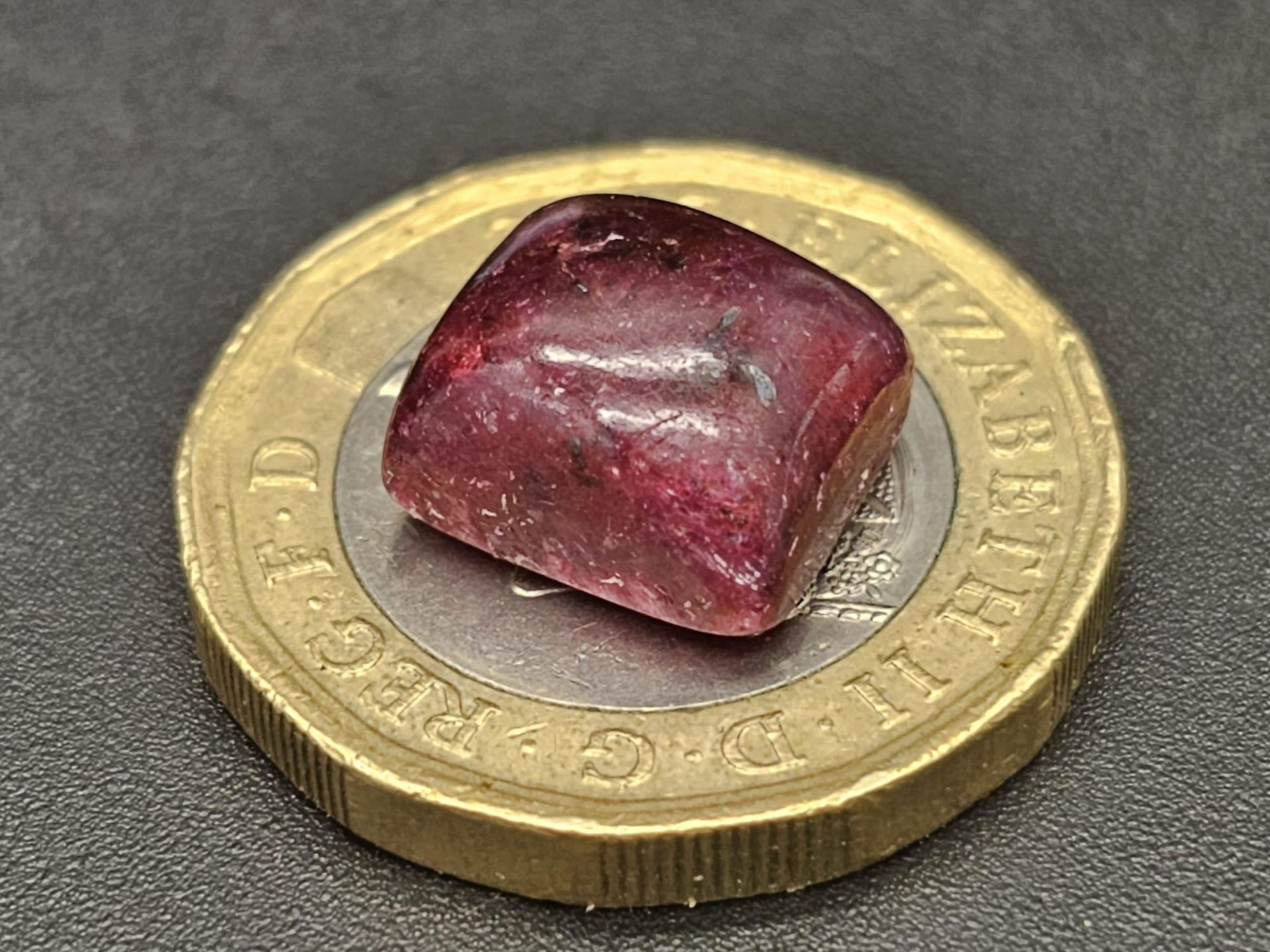 9.46Ct Cabochon, Ruby, Cushion Shape, Earth Mined Colour Enhanced. IGL&I Certified. - Image 5 of 6