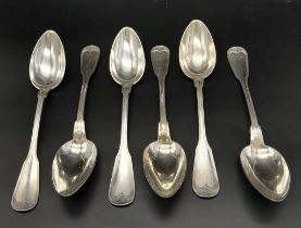 A collection of 800 silver spoons. Total weight 540G. Length 21cm.