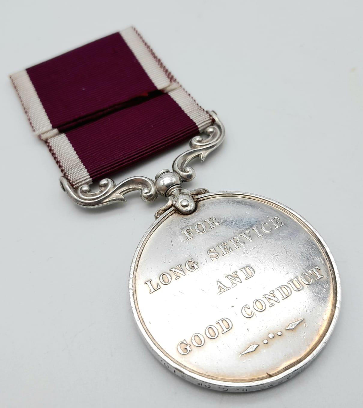 Army Long Service and Good Conduct Medal, George V 1st type, named to: 2311145 Cpl M P Deasy R C - Image 3 of 7