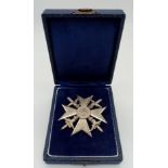 Spanish Civil War Period German Condor Legion Silver Grade Spanish Cross in Blue Presentation Box.