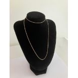 Extremely long 9 carat GOLD CHAIN NECKLACE Complete with 9ct Gold safety chain. Full UK hallmark.