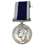 A Royal Navy Long Service & Good Conduct Medal, George VI first type (Fid Def) with fixed suspender;