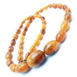 Stunning vintage Amber beaded necklace. 35cms in length.