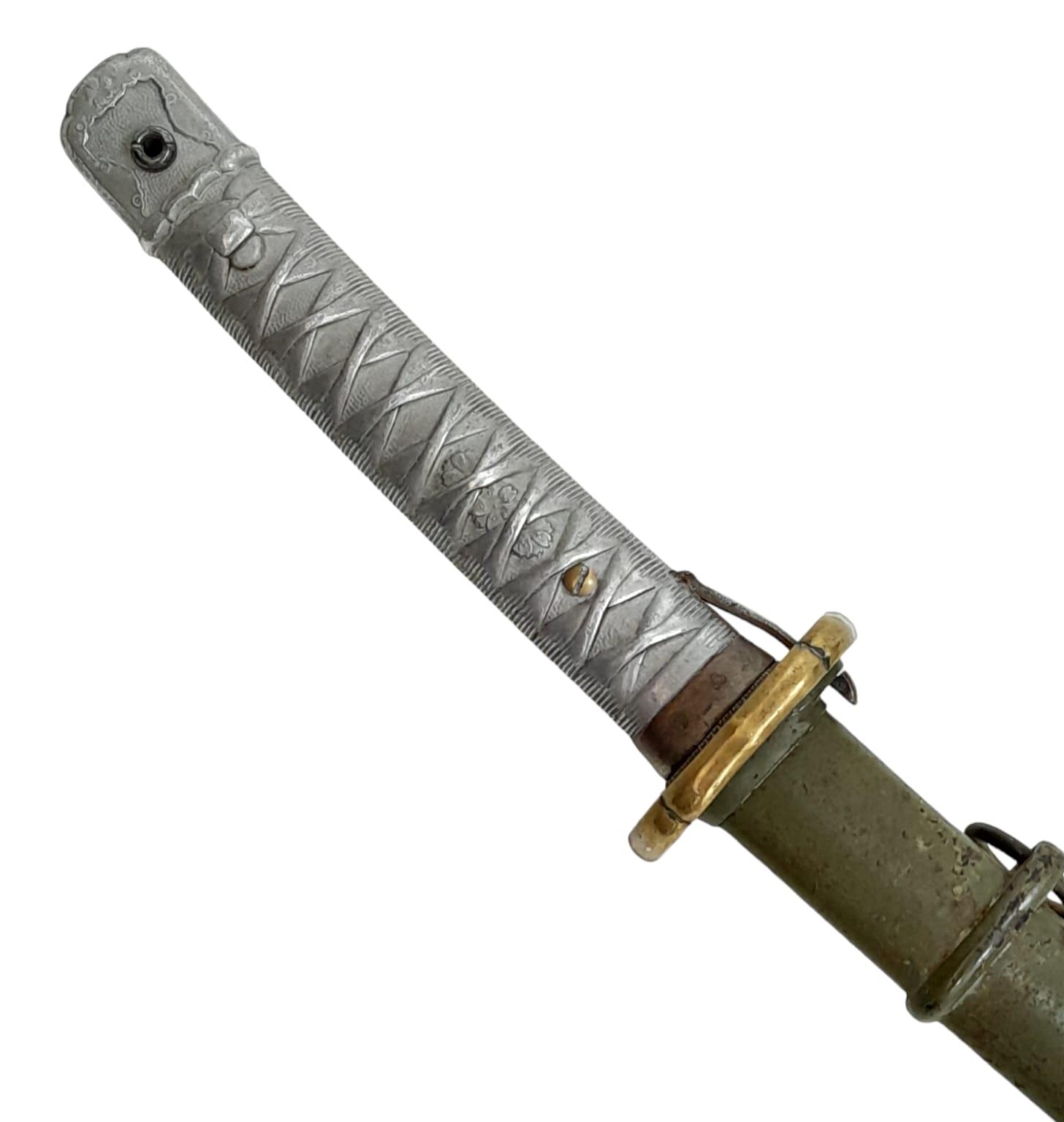 WW2 Japanese Nco’s Sword. A very good example with nice markings from the Tokyo Arsenal and serial - Image 4 of 10