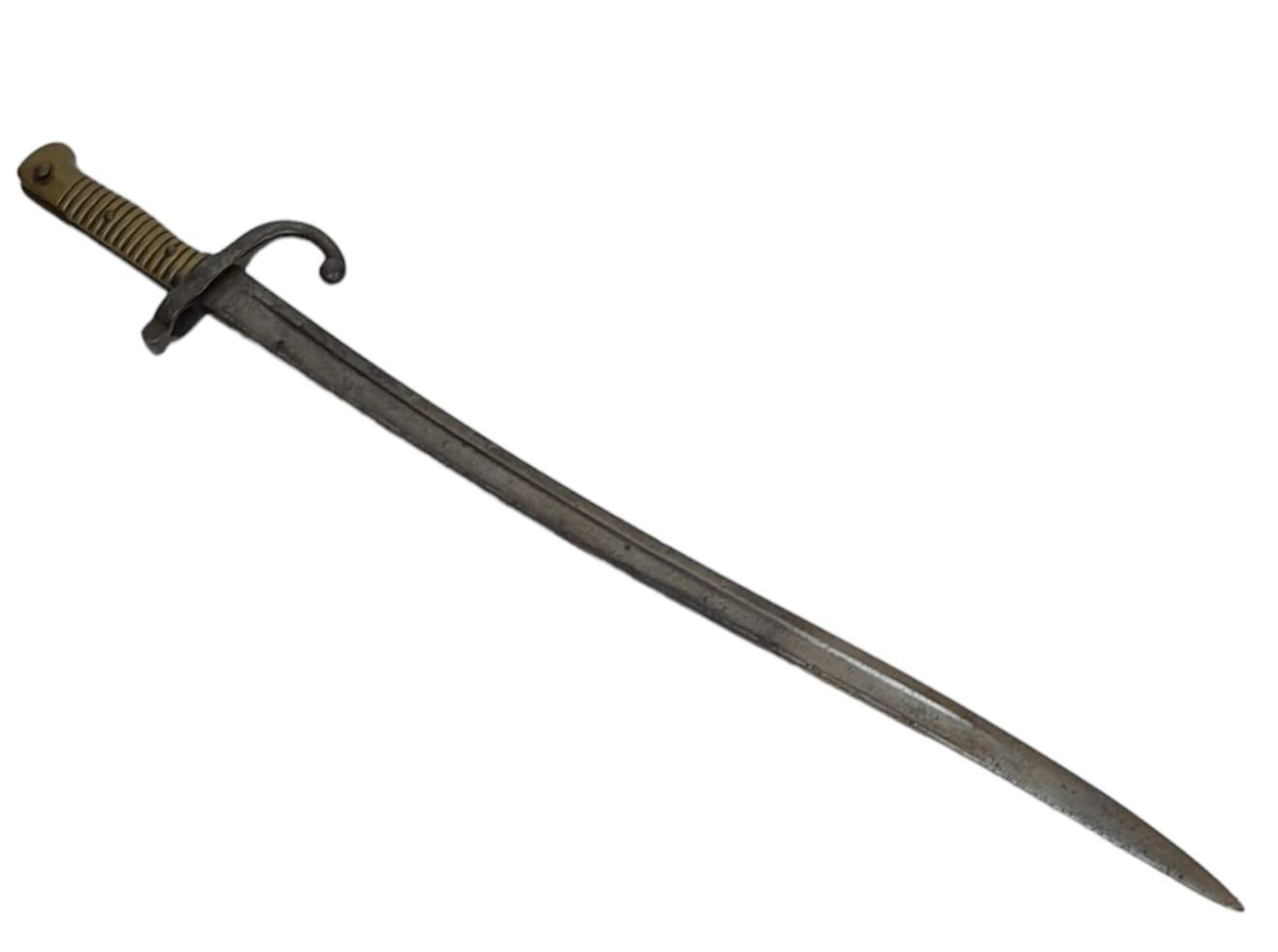 WW1 French 1866 Model Chassepot Sword Bayonet. - Image 6 of 6