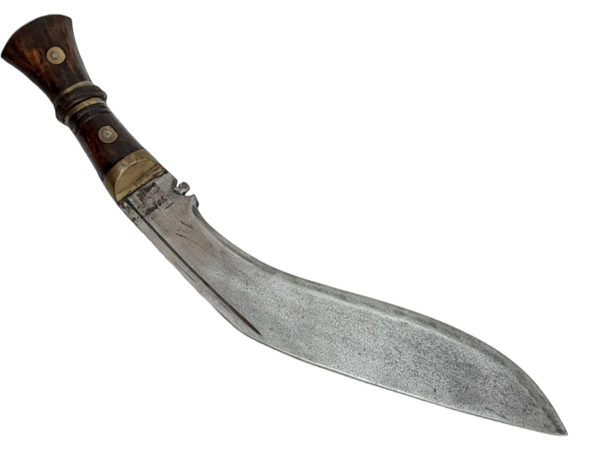 WW1 Gurkha Kukri Knife Dated 1917. Made in Cossipore for the Indian War Department. Comes in a - Image 5 of 5