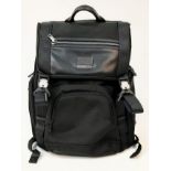 A TUMI Lark Black Backpack, 23L Capacity, Pockets for 16" Laptop, Tablet, Phone and Water Bottle.