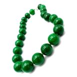 20MM Jade Big Beaded Necklace.