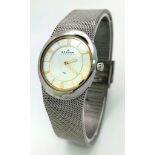 A Skagen of Denmark Quartz Ladies Watch. Stainless steel strap and case - 26mm. Silver tone dial. In