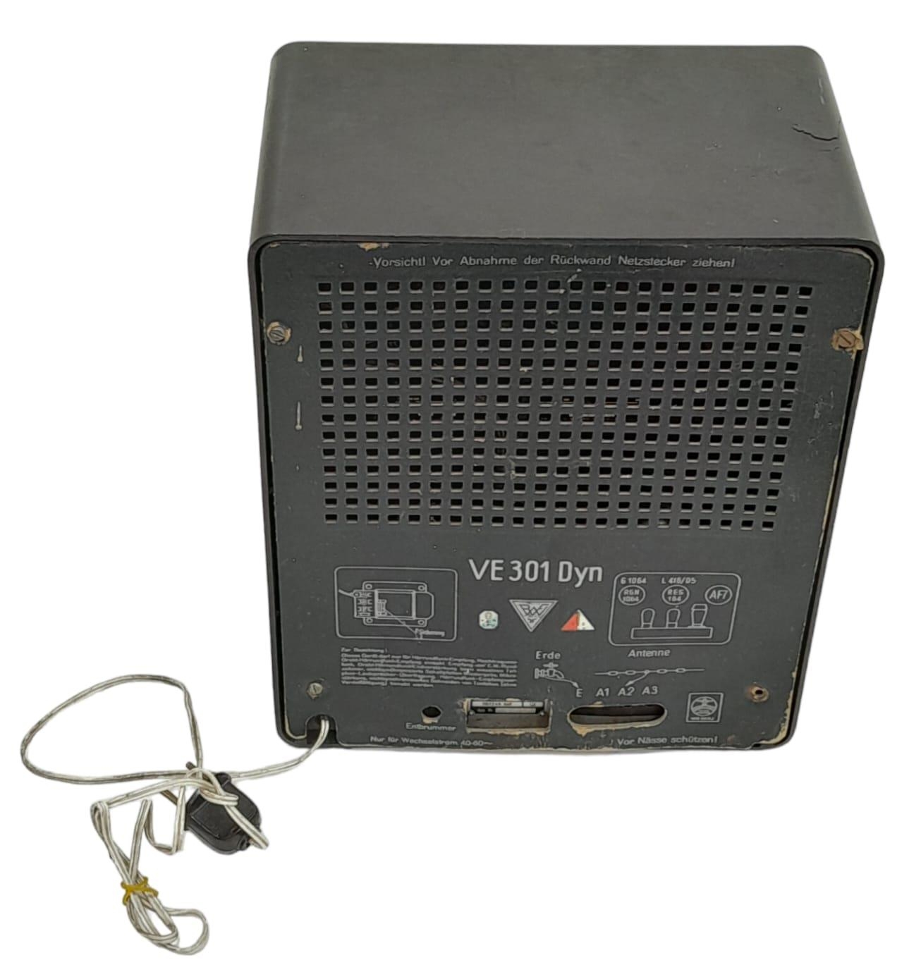 WW2 German Volksempfänger 301 DYN (People’s Receiver). Affordable radio sets with present stations - Image 4 of 5