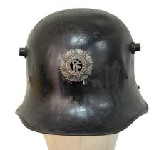 M1927 Irish Free State Helmet Made by Vickers Ltd. Nice makers stamp.
