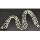 STERLING SILVER 20" CURB CHAIN WEIGHT: 19.7G